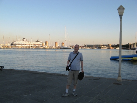 Mandraki port in Rhodes