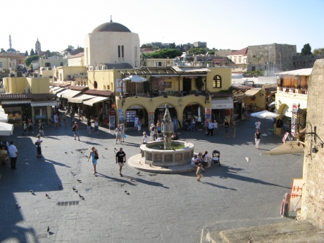 Rhodes old city center