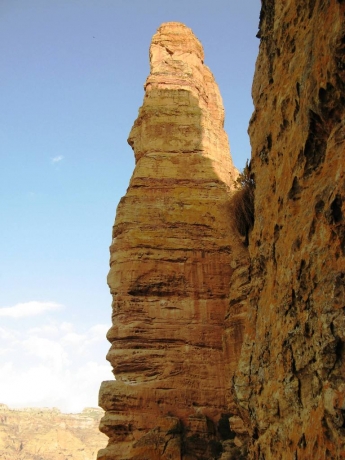 Cliff on the way down